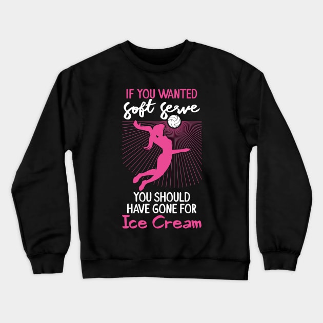 Volleyball T-Shirts and Gifts for Volleyball Playing Girls Crewneck Sweatshirt by Shirtbubble